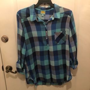 C & C California Plaid Top